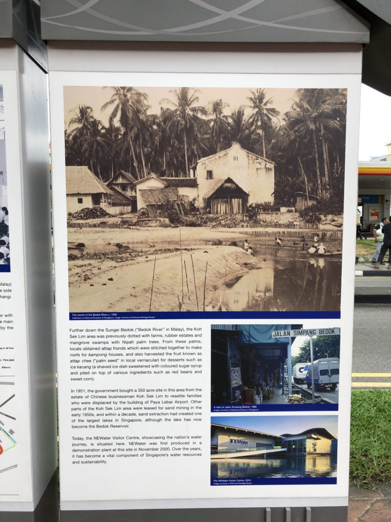シンガポール　バス停　付近歴史案内図